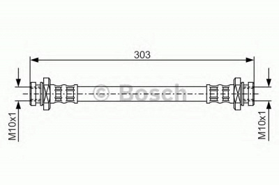BOSCH 1987476436 -  Тормозной шланг