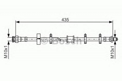 BOSCH 1987476445 -  Тормозной шланг
