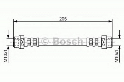 BOSCH 1987476477 -  Тормозной шланг