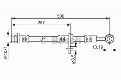 BOSCH 1987476526 -  Тормозной шланг