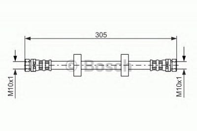 BOSCH 1987476562 -  Тормозной шланг