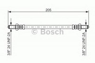 BOSCH 1987476575 -  Тормозной шланг