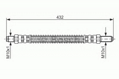 BOSCH 1987476584 -  Тормозной шланг