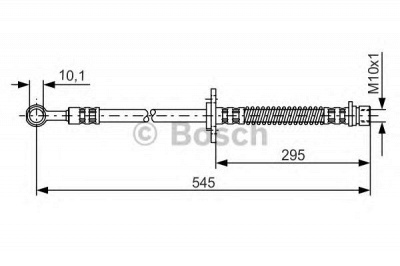 BOSCH 1987476589 -  Тормозной шланг