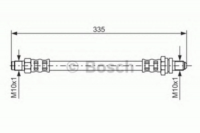 BOSCH 1987476600 -  Тормозной шланг