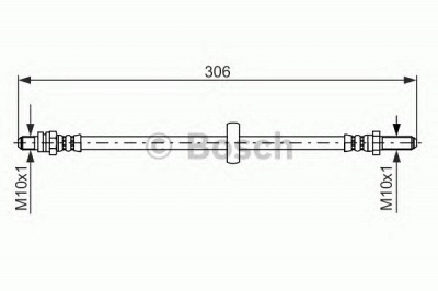 BOSCH 1987476606 -  Тормозной шланг