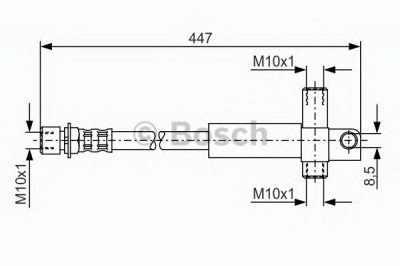 BOSCH 1987476614 -  Тормозной шланг