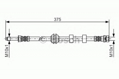 BOSCH 1987476626 -  Тормозной шланг