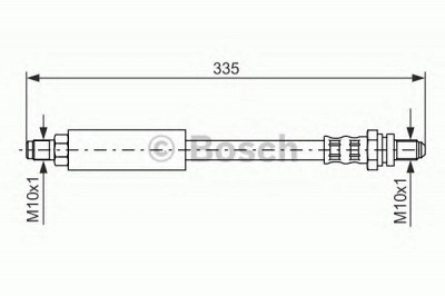 BOSCH 1987476627 -  Тормозной шланг