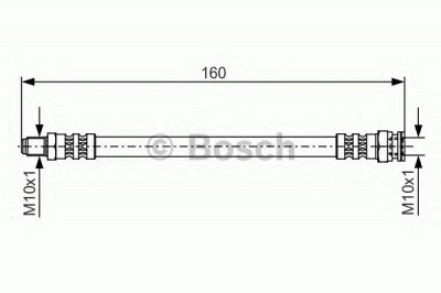 BOSCH 1987476629 -  Тормозной шланг