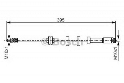 BOSCH 1987476635 -  Тормозной шланг