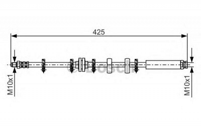 BOSCH 1987476636 -  Тормозной шланг
