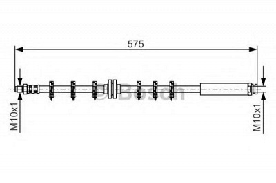 BOSCH 1987476641 -  Тормозной шланг