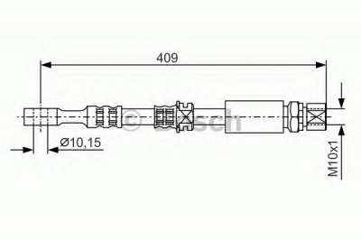 BOSCH 1987476644 -  Тормозной шланг