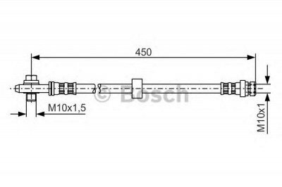 BOSCH 1987476648 -  Тормозной шланг