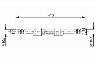 BOSCH 1987476650 -  Тормозной шланг