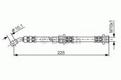 BOSCH 1987476655 -  Тормозной шланг