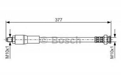 BOSCH 1987476666 -  Тормозной шланг