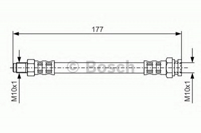 BOSCH 1987476671 -  Тормозной шланг