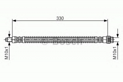 BOSCH 1987476672 -  Тормозной шланг