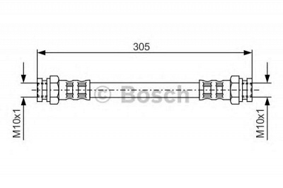 BOSCH 1987476678 -  Тормозной шланг