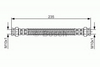 BOSCH 1987476685 -  Тормозной шланг
