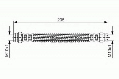 BOSCH 1987476686 -  Тормозной шланг