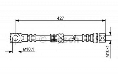 BOSCH 1987476690 -  Тормозной шланг