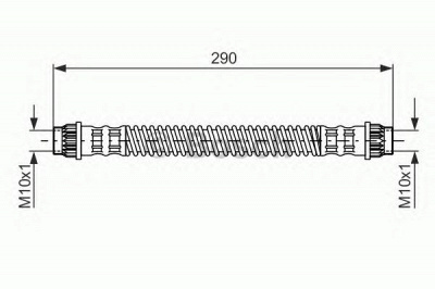 BOSCH 1987476702 -  Тормозной шланг
