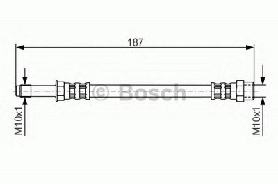 BOSCH 1987476715 -  Тормозной шланг