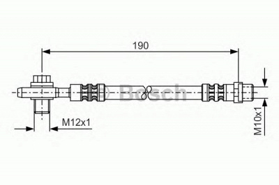 BOSCH 1987476719 -  Тормозной шланг