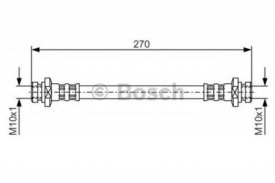 BOSCH 1987476737 -  Тормозной шланг