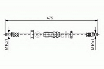 BOSCH 1987476750 -  Тормозной шланг