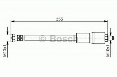 BOSCH 1987476751 -  Тормозной шланг