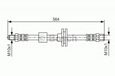 BOSCH 1987476752 -  Тормозной шланг