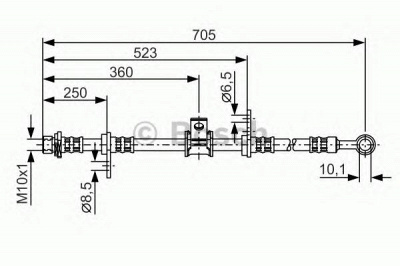 BOSCH 1987476754 -  Тормозной шланг