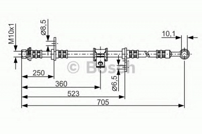 BOSCH 1987476755 -  Тормозной шланг