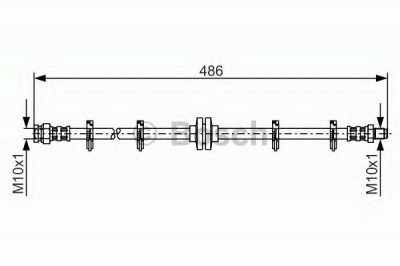 BOSCH 1987476759 -  Тормозной шланг