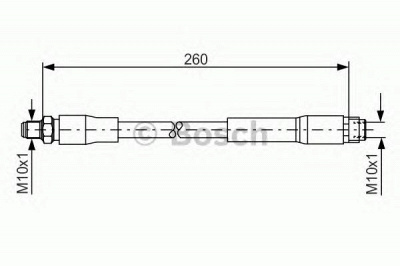 BOSCH 1987476760 -  Тормозной шланг