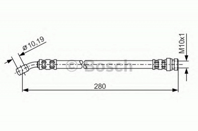 BOSCH 1987476772 -  Тормозной шланг