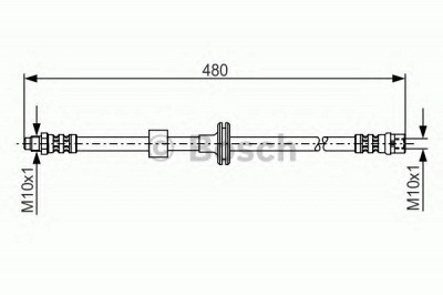 BOSCH 1987476778 -  Тормозной шланг