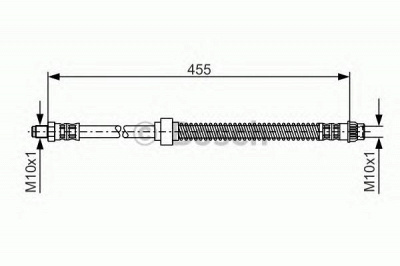 BOSCH 1987476785 -  Тормозной шланг