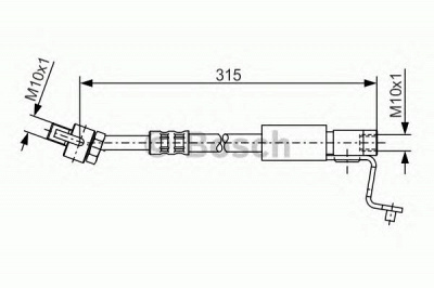 BOSCH 1987476811 -  Тормозной шланг