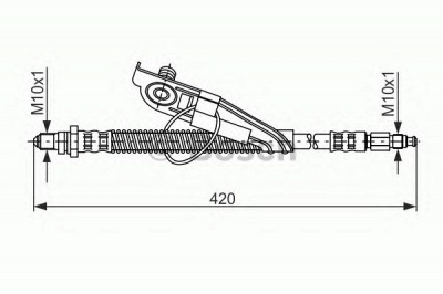 BOSCH 1987476817 -  Тормозной шланг