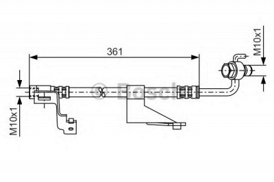 BOSCH 1987476821 -  Тормозной шланг