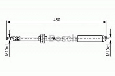 BOSCH 1987476824 -  Тормозной шланг