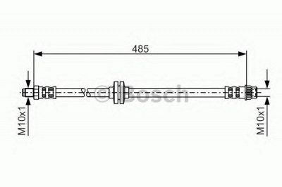 BOSCH 1987476827 -  Тормозной шланг