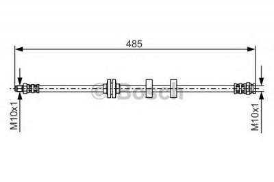 BOSCH 1987476860 -  Тормозной шланг