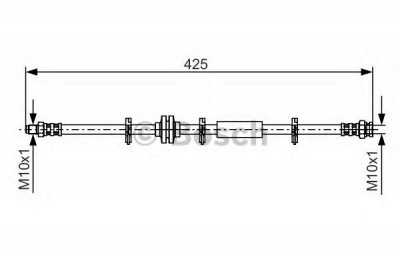 BOSCH 1987476864 -  Тормозной шланг