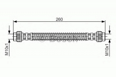 BOSCH 1987476869 -  Тормозной шланг